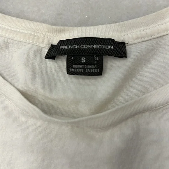 French connection take it easy cropped T-shirt size small - Picture 6 of 7